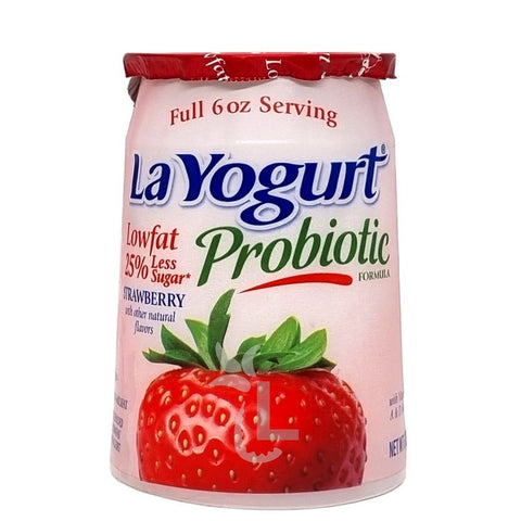 LA YOGURT LOW FAT 6 OZ - STRAWBERRY - Kurt Supermarket