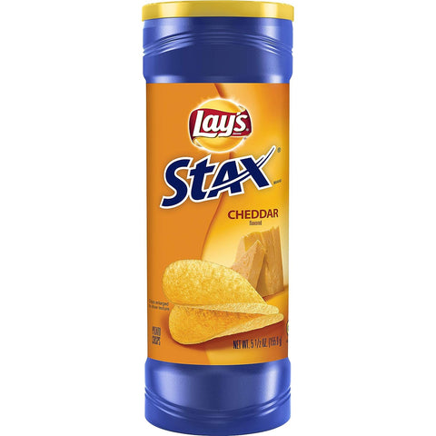 LAYS STAX POTATO CHIPS 5.5OZ - CHEDDAR - Uplift Things