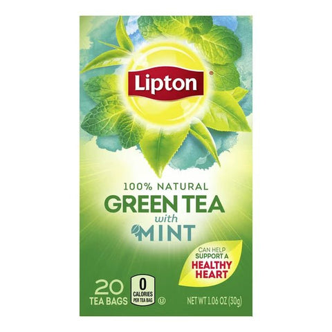 LIPTON GREEN TEA 1.06 OZ - MINT 20 BAGS - Uplift Things