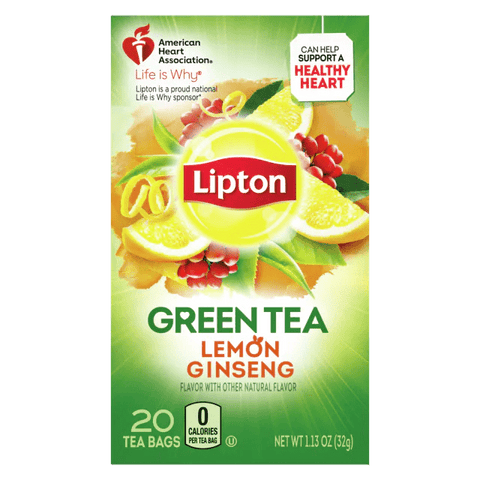 LIPTON GREEN TEA 20PCS - LEMON GINSENG - Uplift Things