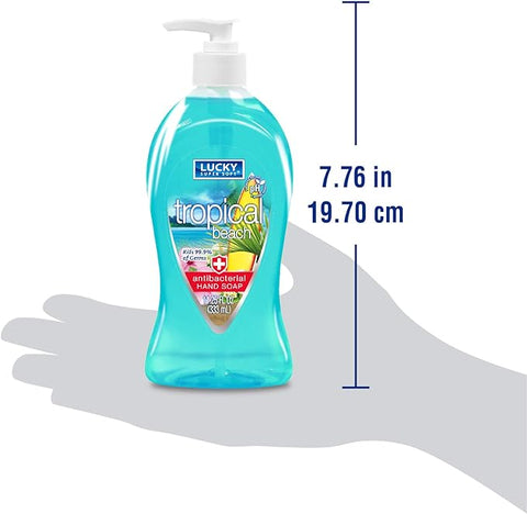 LUCKY ANTIBACTERIAL HANDSOAP 11.25OZ - TROPICAL BEACH - Uplift Things