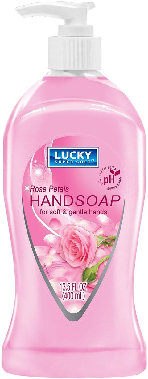 LUCKY HANDSOAP 13.5OZ - ROSE PETALS - Uplift Things