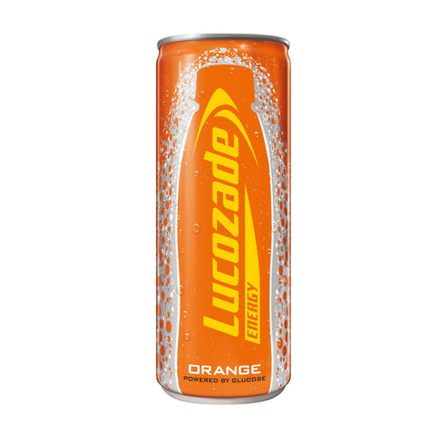 LUCOZADE ENERGY ORANGE TIN 250ML - Uplift Things