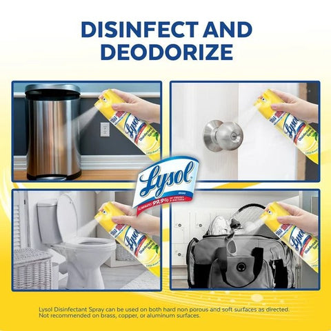 LYSOL DISINFECTANT SPRAY 12.5OZ - LEMON BREEZE - Uplift Things