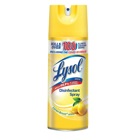 LYSOL DISINFECTANT SPRAY 12.5OZ - LEMON BREEZE - Uplift Things