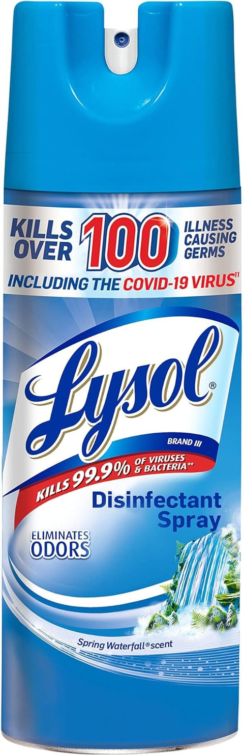 LYSOL DISINFECTANT SPRAY 12.5OZ - SPRING WATERFALL SCENT - Uplift Things