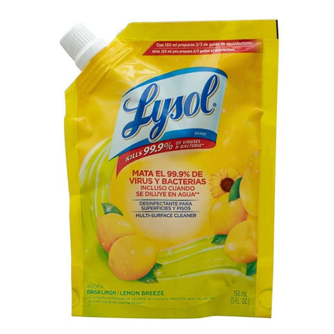 LYSOL LEMON BREEZE 150 ML - MULTI SURFACE CLEANER - Uplift Things