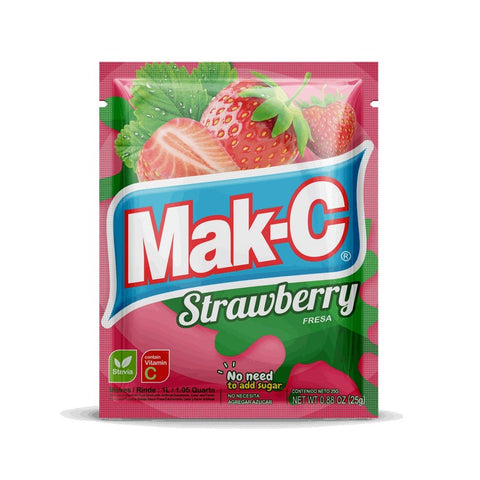 MAK-C DRINK MIX 25G - STRAWBERRY - Uplift Things