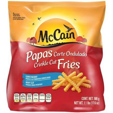 MC CAIN CRINLE CUT FRIES 500G - Uplift Things