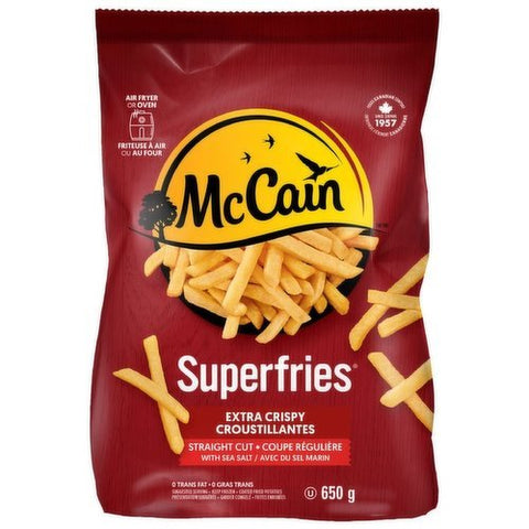 McCAIN FRIES 650G - SUPER STRAIGHT CUT - Uplift Things