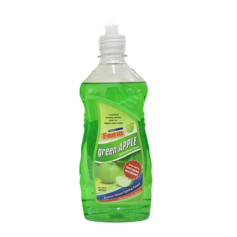 MIGHTY FOAM DISHWASHING 425ML - GREEN APPLE - Uplift Things