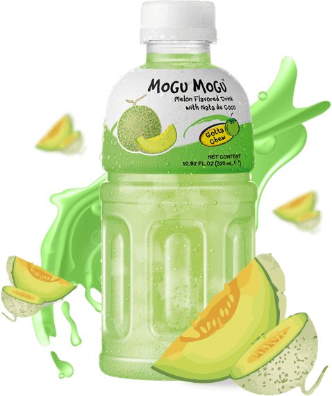 MOGU MOGU DRINK 320ML - MELON WITH NATA DE COCO - Uplift Things