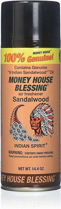 MONEY HOUSE BLESSING AIR FRESHENER 14.4 OZ - SANDAL WOOD - Uplift Things