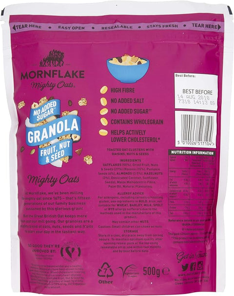 MORNFLAKE OATS MUESLI 500G - FRUIT, NUT & SEEDS - Kurt Supermarket