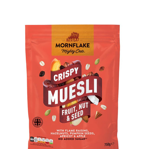 MORNFLAKE OATS MUESLI 750G - FRUIT, NUT & SEED - Uplift Things