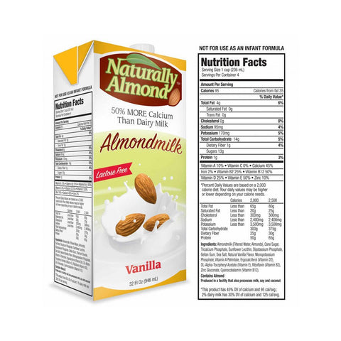 NATURALLY ALMOND 946ML - VANILLA - Uplift Things