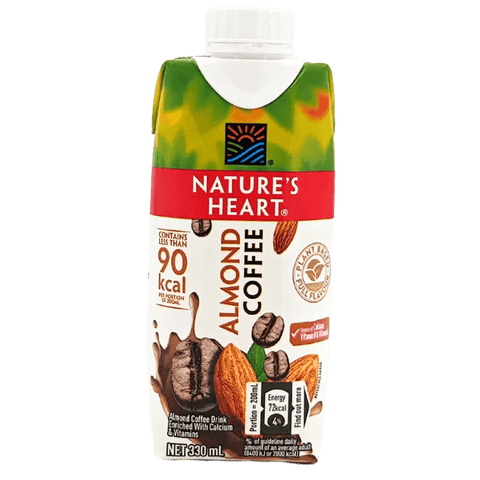 NATURES HEART ALMOND MILK 330ML - COFFEE - Uplift Things