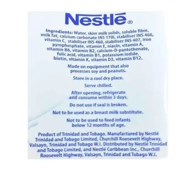 NESTLE SVELTY FIBER MILK 1L - Uplift Things