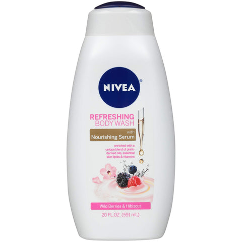 NIVEA BODY WASH 20 OZ - WILD BERRY & HIBISCUS - Uplift Things