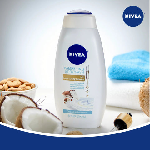 NIVEA BODY WASH 20OZ - COCONUT & ALMOND MILK - Uplift Things