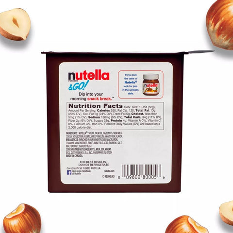 NUTELLA & GO! + BREADSTICKS 1.8 OZ - Uplift Things