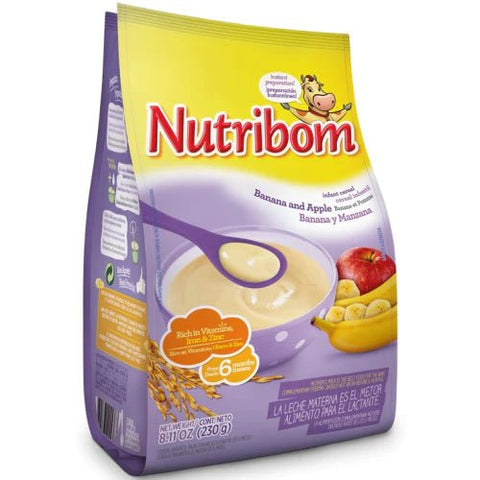 NUTRIBOM INFANT CEREAL 230G - BANANA & APPLE - Uplift Things