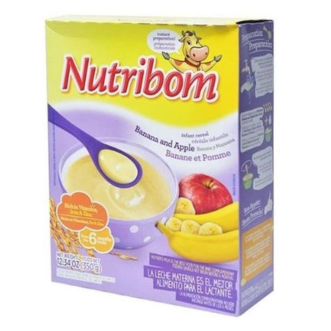 NUTRIBOM INFANT CEREAL 350G - BANANA & APPLE - Uplift Things