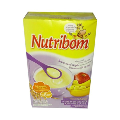 NUTRIBOM INFANT CEREAL 350G - BANANA & APPLE - Uplift Things