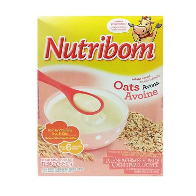 NUTRIBOM INFANT CEREAL 350G - OATS - Uplift Things