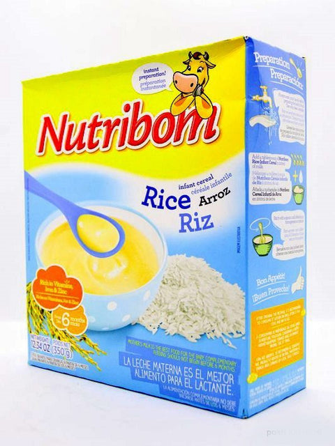 NUTRIBOM INFANT CEREAL 350G - RICE - Uplift Things