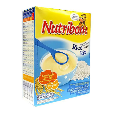 NUTRIBOM INFANT CEREAL 350G - RICE - Uplift Things