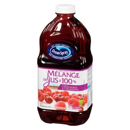 OCEAN SPRAY 1.77L 100% - CRANDBERRY RASPBERRY - Uplift Things