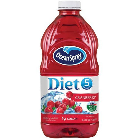 OCEAN SPRAY DIET JUICE 64OZ - CRANDBERRY - Kurt Supermarket