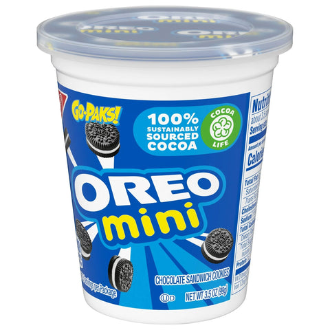 OREO MINI CHOCOLATE COOKIES 3.5OZ - GO PACK - Uplift Things