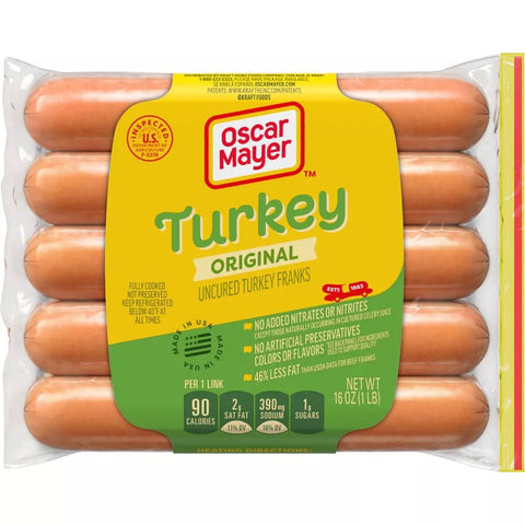 OSCAR MAYER SAUSAGE 16OZ - TURKEY - Uplift Things