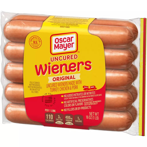 OSCAR MAYER SAUSAGE 16OZ - UNCURED WIENERS - Uplift Things