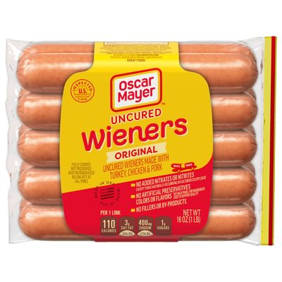 OSCAR MAYER WIENERS 16OZ UNCURED - Uplift Things