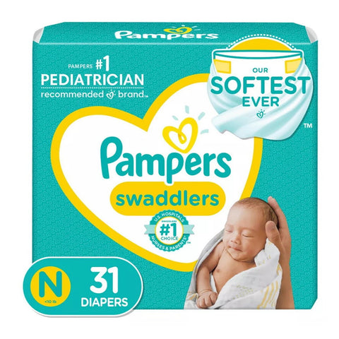 PAMPERS DIAPERS 31 PCS - NEWBORN - Uplift Things