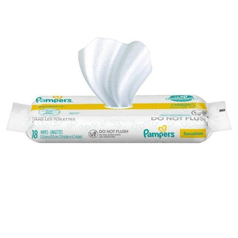 PAMPERS SENSITIVE BABY WIPES 18PCS - Uplift Things