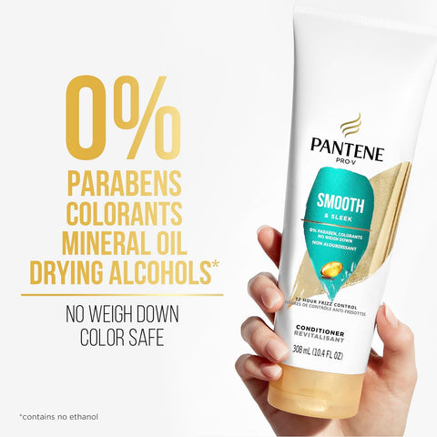 PANTENE CONDITIONER 10.4 OZ - SMOOTH & SLEEK - Uplift Things