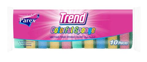 PAREX COLOURFUL SPONGE 10PCS - Uplift Things