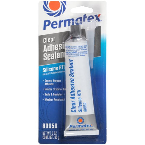 PERMATEX ADHESIVE SEALANT 3 OZ - CLEAR - Uplift Things