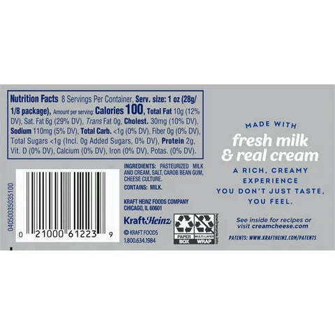 PHILADELPHIA CREAM CHEESE 8OZ - Uplift Things