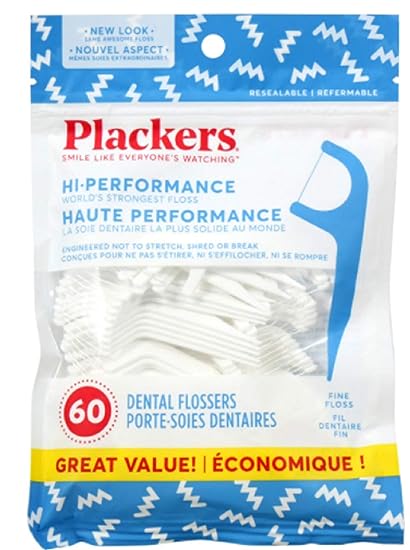 PLACKERS DENTAL FLOSS 60PCS - Uplift Things