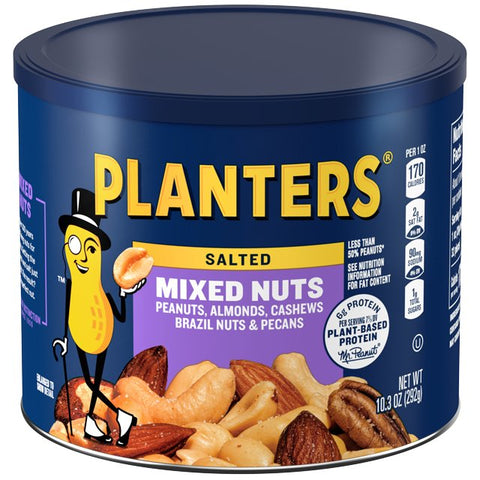 PLANTERS MIXED NUTS 10.3OZ - SALTED - Uplift Things