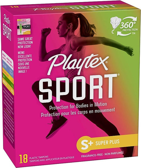 PLAYTEX SPORT TAMPONS 18PCS - SUPER - Uplift Things