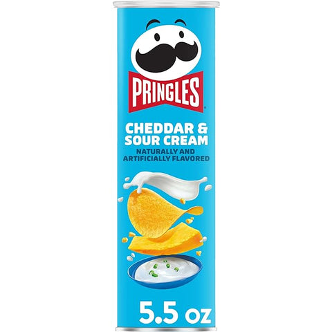 PRINGLES POTATO CHIPS 158G - CHEDDAR & SOUR CREAM CRISPS - Uplift Things