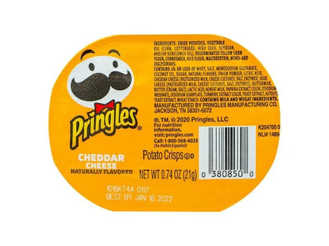 PRINGLES POTATO CHIPS 21G - CHEDDAR CHEESE - Uplift Things