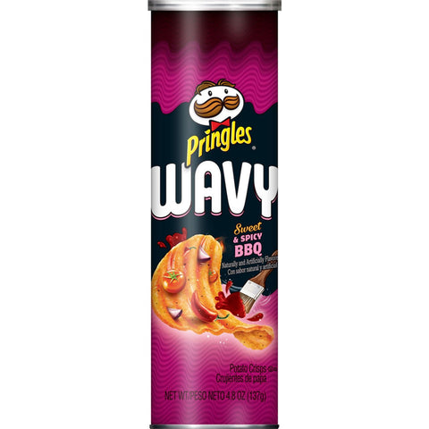 PRINGLES WAVY 4.8 OZ - EXTRA BBQ - Uplift Things