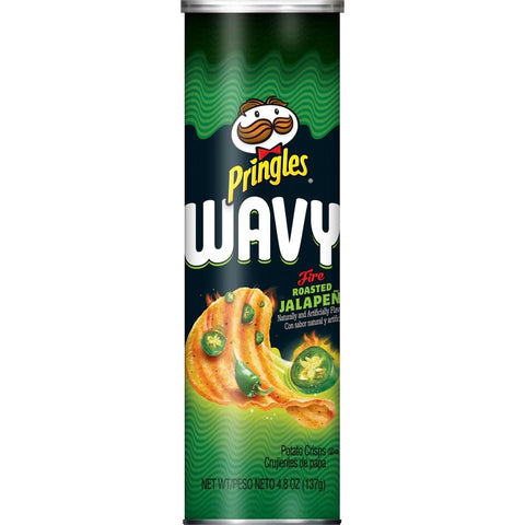 PRINGLES WAVY 4.8 OZ - ROASTED JALAPENO - Uplift Things